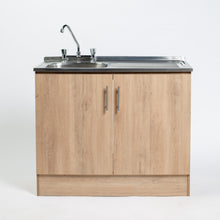 Cargar imagen en el visor de la galería, Kit Lavaplatos 2 Puertas 100 cm Beige