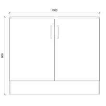 Cargar imagen en el visor de la galería, Base Cocina 2 Puertas Repisa 100 cm