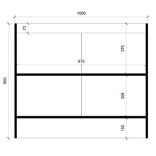 Cargar imagen en el visor de la galería, Base Cocina 2 Puertas Repisa 100 cm