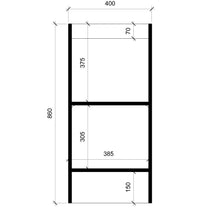 Cargar imagen en el visor de la galería, Base Cocina 1 Puerta Repisa 40 cm