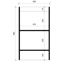 Cargar imagen en el visor de la galería, Base Cocina 1 Puerta Repisa 50 cm
