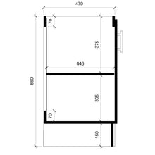 Cargar imagen en el visor de la galería, Base Cocina 2 Puertas Repisa 80 cm