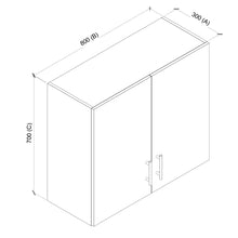 Cargar imagen en el visor de la galería, Mural Cocina 2 Puertas 80 cm