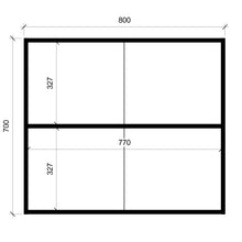 Cargar imagen en el visor de la galería, Mural Cocina 2 Puertas 80 cm