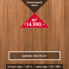 Cargar imagen en el visor de la galería, PORCELANATO RAULÍ 20X120 $14.990 el m2
