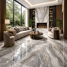 Cargar imagen en el visor de la galería, PORCELANATO 60x60 BRILLO ONYX $10.990 m2
