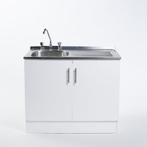 Kit Lavaplatos 2 Puertas 100 cm Blanco