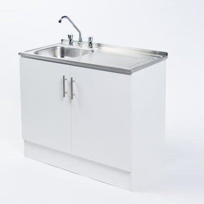 Kit Lavaplatos 2 Puertas 100 cm Blanco