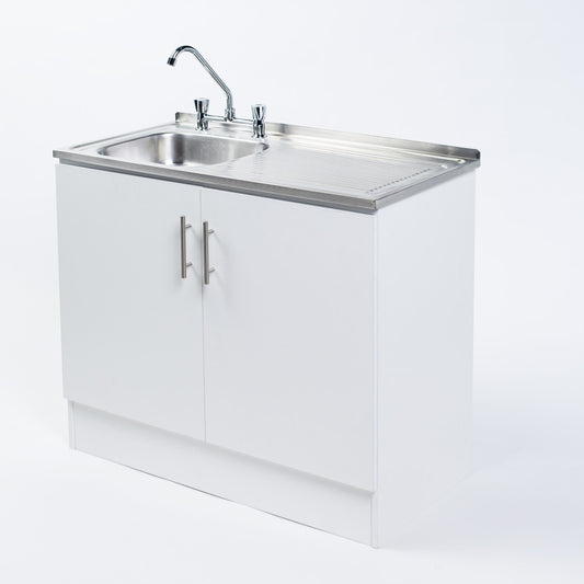 Kit Lavaplatos 2 Puertas 100 cm Blanco