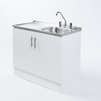 Kit Lavaplatos 2 Puertas 100 cm Blanco