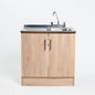 Kit Lavaplatos 2 Puertas 80 cm Beige