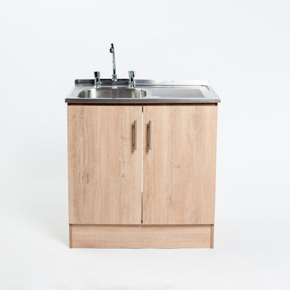 Kit Lavaplatos 2 Puertas 80 cm Beige