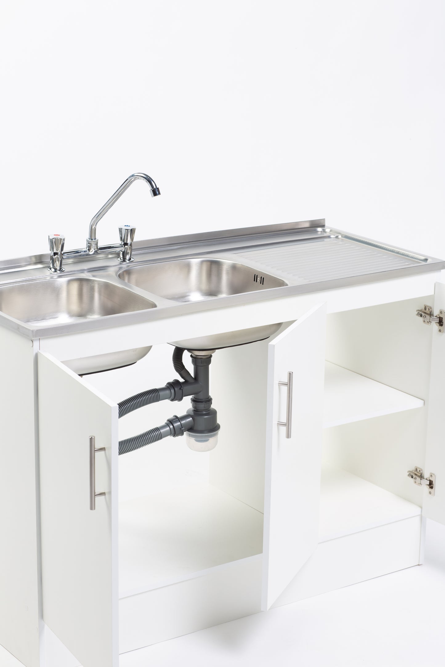 Kit Lavaplatos 3 Puertas 120 cm Blanco