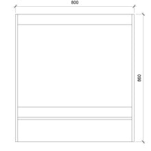 Cargar imagen en el visor de la galería, Base Cocina 2 Puertas Repisa 80 cm
