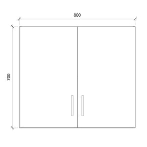 Mural Cocina 2 Puertas 80 cm