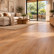 Cargar imagen en el visor de la galería, Ambiente porcelanato OAK 15x90 tono madera
